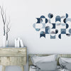 Geometric Mid Century Modern Wall Decals Blue Marble Removable Decals - Wall Dressed Up