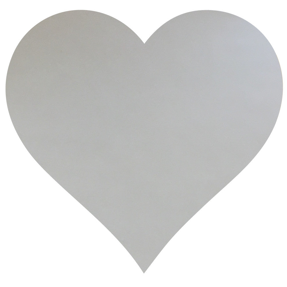 Large Metallic Silver or Gold Heart Vinyl Wall Decal