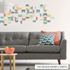 Geometric Multicolor Mid Century Modern Wall Decals, Removable Wall Stickers - Wall Dressed Up
