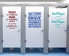 Sports Quotes, School Bathroom Decals, Locker Room Decals, 5 Positive Self Esteem Quotes, Set C - Wall Dressed Up