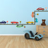 Cool Cars and Straight Gray Road  Wall Decals, Removable and Reusable Decals - Wall Dressed Up