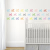 33 Sorbet Multi-color Rocking Horse Wall Decals - Wall Dressed Up