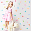 36 Multicolor Sorbet Pastel Hearts Wall Decals - Wall Dressed Up
