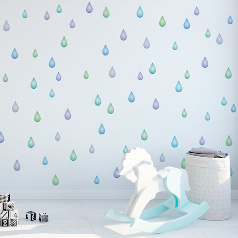 Raindrop Wall Decals, Removable Raindrop Wall Stickers - Wall Dressed Up