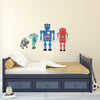 Large Robot Fabric Wall Decals, Eco-Friendly Matte Wall Stickers - Wall Dressed Up