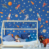 Spaceship Wall Decals, Outer Space Rocket Decals, Star and Planet Wall Decals, Space Wall Stickers