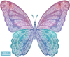Five Watercolor Butterfly Wall Decals, Eco-Friendly Matte Fabric Wall Stickers - Wall Dressed Up