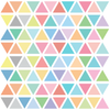 96 Mini Rainbow Pastel Triangle Wall Decals, Eco-Friendly Wall Stickers - Wall Dressed Up