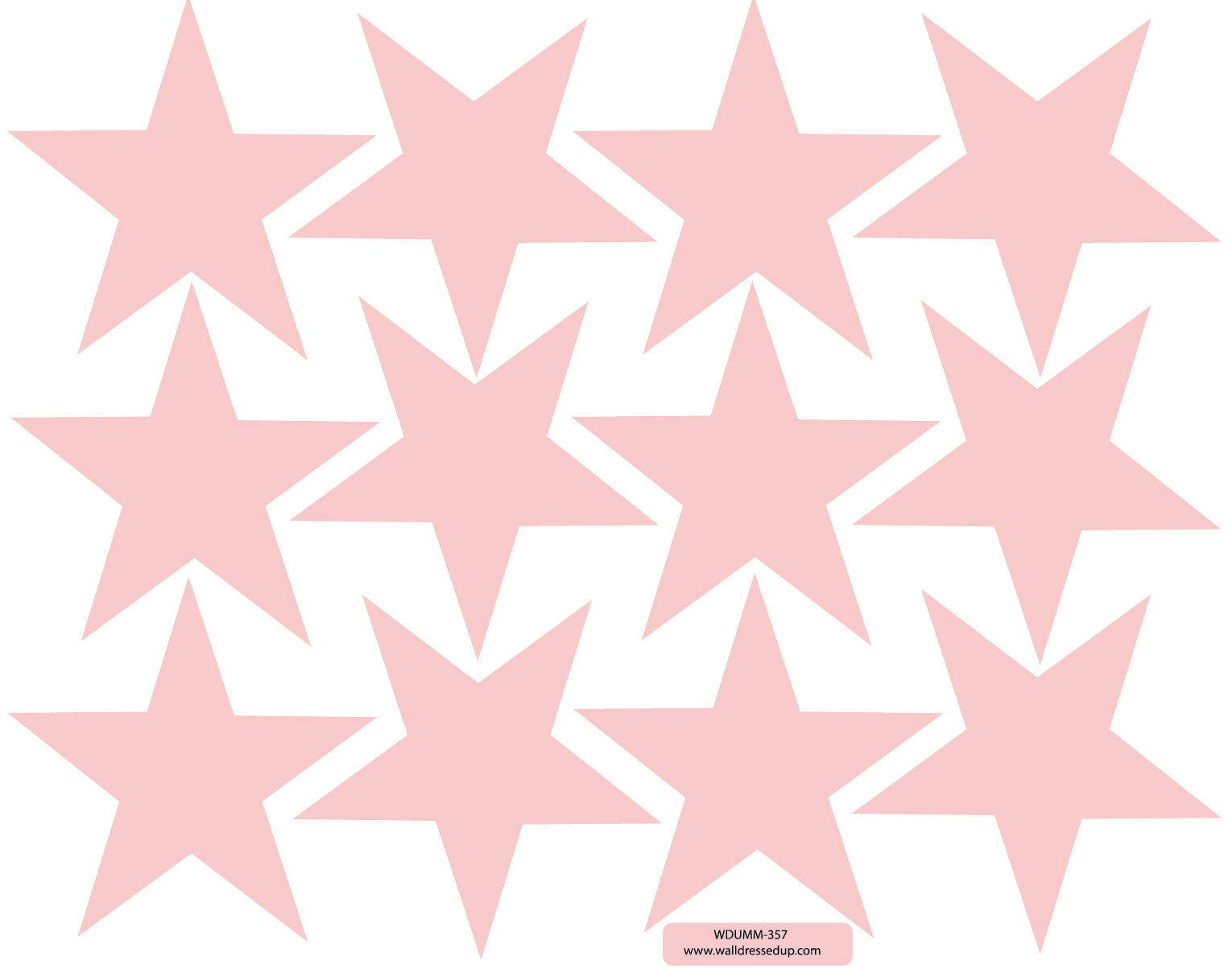 12 Star Wall Decals 9" Star Decals Pink Navy Black White Star Decals