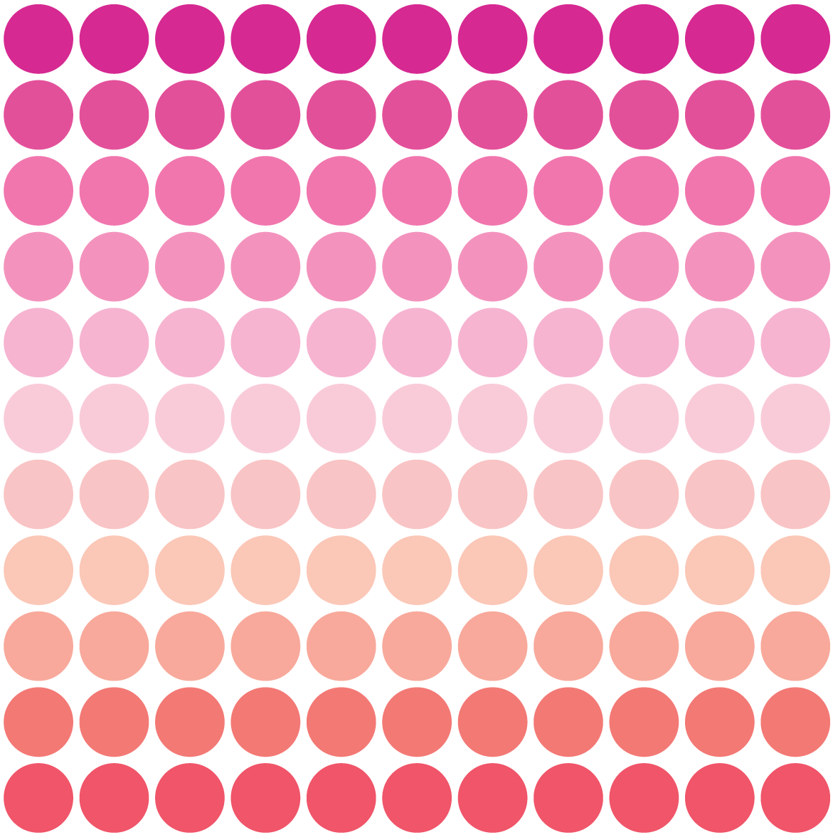 Mini 2" Millennial Pink Orange Polka Dot Wall Decals, Reusable Decals