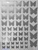 50 Metallic Silver or Gold Butterfly Vinyl Wall Decals - Wall Dressed Up