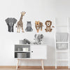 Safari Animal Wall Decals, Nursery Wall Decals, Lion Tiger Elephant Jungle Wall Stickers - Wall Dressed Up