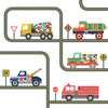 Terrific Trucks and Gray Road Wall Decals Curved and Straight - Wall Dressed Up