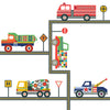 Terrific Truck and Straight Gray Road Wall Decals - Wall Dressed Up