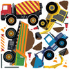 Construction Wall Decals Four Construction Vehicle Wall Decals, Construction Wall Stickers 