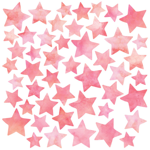 Star Wall Decals Watercolor Stickers Yellow,LF122 – StickersForLife