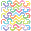 Pastel Rainbow Decals Arc Rainbows Wall Decals, Repositionable Fabric Decals Eco-Friendly