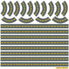 Gray Road Wall Decals with Yellow Lines Curved and Straight, Fabric Wall Stickers - Wall Dressed Up