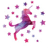 Unicorn Wall Decal, Horse Decal, Star Decals, Eco Friendly Fabric Wall Stickers - Wall Dressed Up