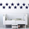 12 Large Star Wall Decals, 9 inch, Millennial Pink, Navy Black or White Removable Fabric Star Wall Stickers - Wall Dressed Up