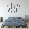 Modern Geometric Wall Decals, Optical Illusion in Grays - Wall Dressed Up