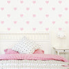 64 Gold or Silver Metallic Heart Vinyl Wall Decals, Heart Wall Stickers - Wall Dressed Up