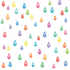 Rainbow Raindrop Wall Decals, Nursery Wall Decals, Multicolor Raindrop Decals - Wall Dressed Up